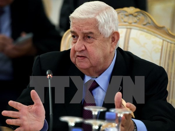 Ngoại trưởng Syria Walid Muallem. Nguồn: AFP/TTXVN