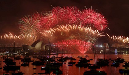 Màn pháo hoa rực rỡ đón năm mới tại Sydney, Australia. Ảnh: REUTERS/Jason Reed