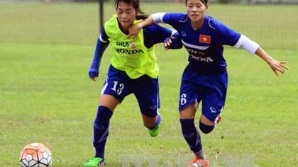 Players at a training session (Source: VNA)