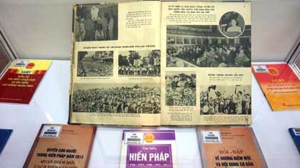 Some exhibits at the exhibition on the 70 year development of the Vietnamese NA. (Credit: VGP)