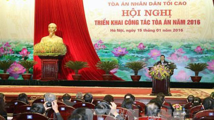 President Truong Tan Sang ​speaks at the meeting (Source: VNA)