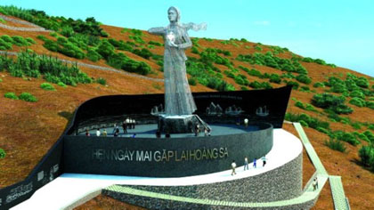 The Hoang Sa soldier memorial site's design (Source: Tuoi Tre)