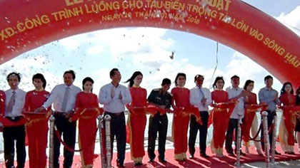  Ceremony to open the waterway (Source: nhandan.vn)