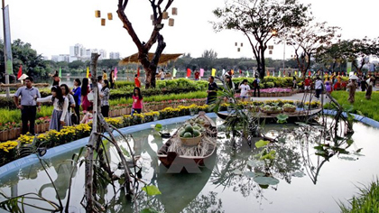 A flower garden in Ho Chi Minh City (Source: VNA)