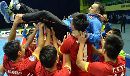 Đội tuyển futsal Việt Nam tăng 2 bậc trên bảng xếp hạng. Nguồn: AFC