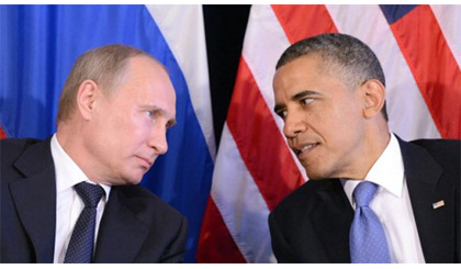 Tổng thống Mỹ Barack Obama đã gọi điện cho Tổng thống Nga Vladimir Putin đẻ thảo luận về Syria. Nguồn: theweek.co.uk