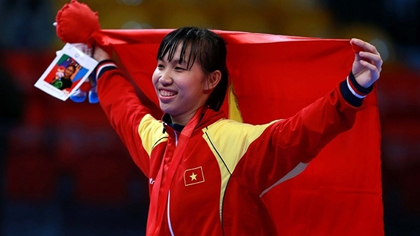 Truong Thi Kim Tuyen is currently one of the brightest faces of Vietnamese taekwondo.