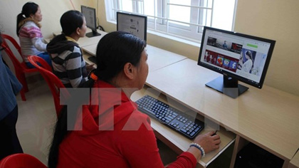 Vietnam’s Internet speed ranks 12th in Asia. (Credit: VNA)