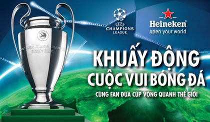 Cúp Champions League sẽ tới Việt Nam vào đầu tháng Tư. (Ảnh: Ban tổ chức cung cấp)