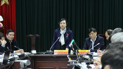 Minister of Health Nguyen Thi Kim Tien chairs the conference