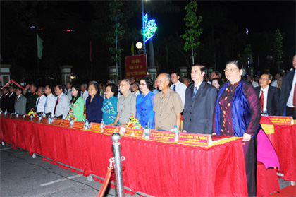 Central and provincial leaders attended the ceremony. Photo: Duy Son