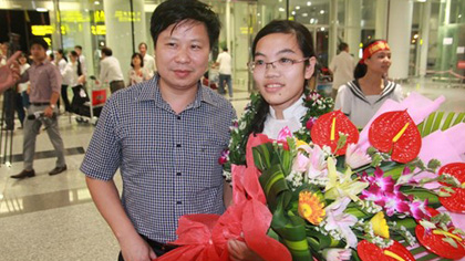 Dinh Thi Huong Thao from Le Hong Phong Gifted High School (Photo by Pham Thinh)