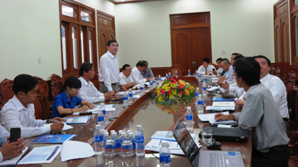Chairman of the PPC speaks at the working session
