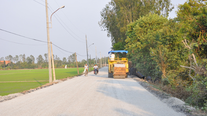 Building modern rural areas in Tien Giang province. (Photo: Huu Chi)