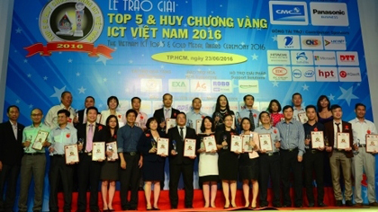 Top ICT firms awarded at the ceremony (Photo: nld.com.vn)