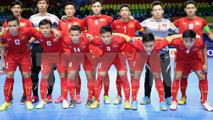 Vietnamese futsal team (Source: VNA)