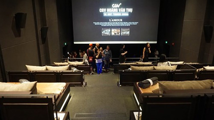 The L’Amour screening room at the CGV cinema. (Source: VNA)  