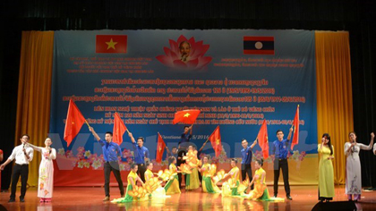 At the Vietnam-Laos music show (Source: VNA)