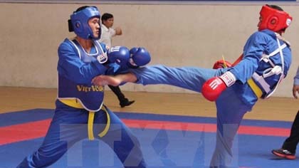 A competition of Vovinam, a traditional martial art of Vienam (Photo: VNA)