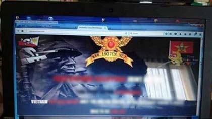 A website is hacked on July 29 (Photo: VNA)