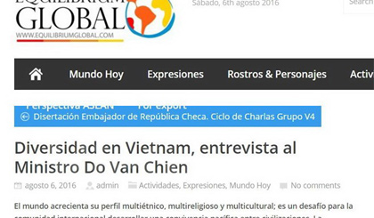 Ảnh chụp màn hình bài viết trên trang mạng Equilibrium Global.