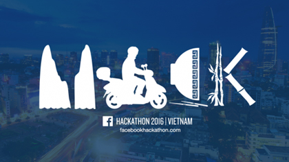 The logo of the 2016 Facebook Vietnam Hackathon is seen in this photo taken from the contest’s official Facebook page.