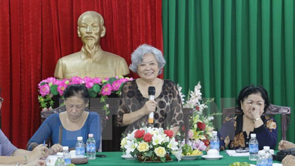 Tran To Nga (middle) at the event (Source: VNA)