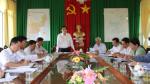 Chairman of the PPC works with Chau Thanh and Cai Lay district