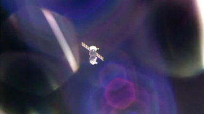 The Soyuz TMA-20M spacecraft is seen departing from the International Space Station in a still frame from NASA TV video September 6, 2016. NASA TV/Handout via Reuters The Soyuz TMA-20M spacecraft is seen departing from the International Space Station in a still frame from NASA TV video 