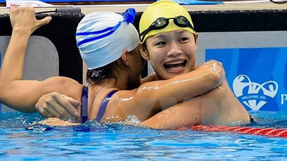 Trinh Thi Bich Nhu at the ASEAN Para Games in 2011 (Photo: VNA)