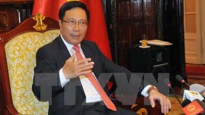 Deputy Prime Minister and Foreign Minister Pham Binh Minh (Photo: VNA) 