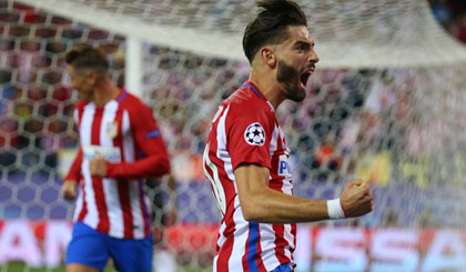 Yannick Ferreira-Carrasco giúp Atletico đánh bại Bayern Munich. (Nguồn: Reuters)