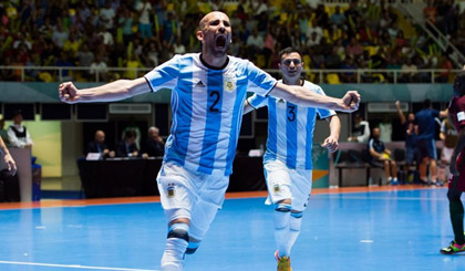 Đội tuyển bóng đá Futsal Argentina lần đầu vào chung kết. (Nguồn: Getty Images)