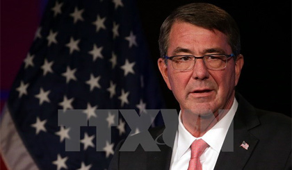 Bộ trưởng Quốc phòng Mỹ Ashton Carter. Nguồn: AFP/TTXVN