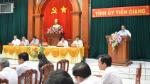 Delegation of the Central Organizing Committee works with Tien Giang