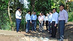 Secretary of the PPC surveys infrastructure in Ban Long commune