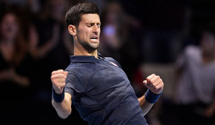 Djokovic có chiến thắng đầu tay tại ATP World Tour Finals 2016. Nguồn: Reuters