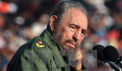 Lãnh tụ Cuba Fidel Castro tại một sự kiện ở La Habana (Cuba) ngày 1-5-2006. Nguồn: EPA/ TTXVN