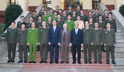 Top national leaders and senior police officials