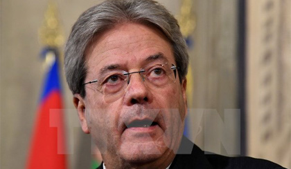 Ông Paolo Gentiloni phát biểu tại Rome, sau khi được chỉ định làm Thủ tướng mới của Italy. Nguồn: AFP/TTXVN