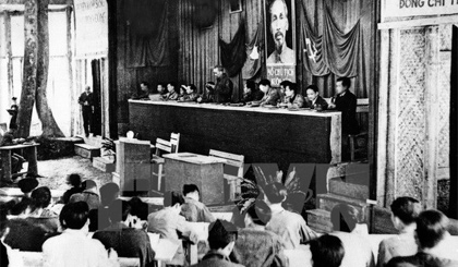 Đại hội Đảng toàn quốc lần thứ II tổ chức tại Chiến khu Việt Bắc (2-1951). Ảnh: TTXVN