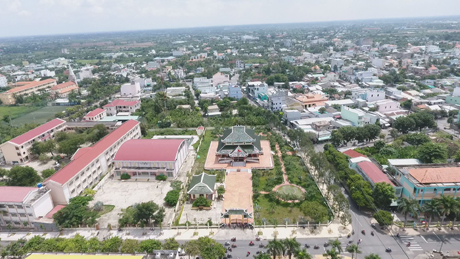 TX. Gò Công ngày càng văn minh, hiện đại. 	Ảnh: Trần Liêm