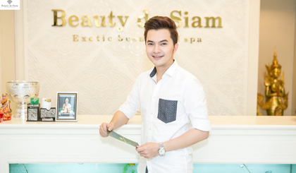Ca sĩ Nam Cường tại Beauty de Siam.