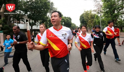 Hoang Xuan Vinh in the relay (Source: webthethao)