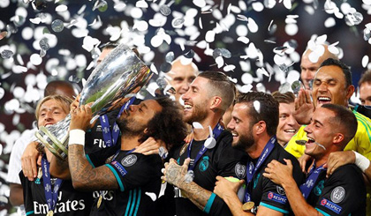 Real Madrid giành Siêu cúp châu Âu 2017. (Nguồn: Reuters)