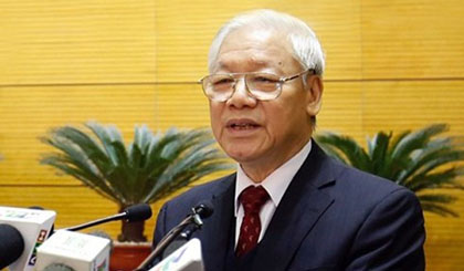 Secretary General of the Communist Party of Vietnam (CPV) Nguyen Phu Trong