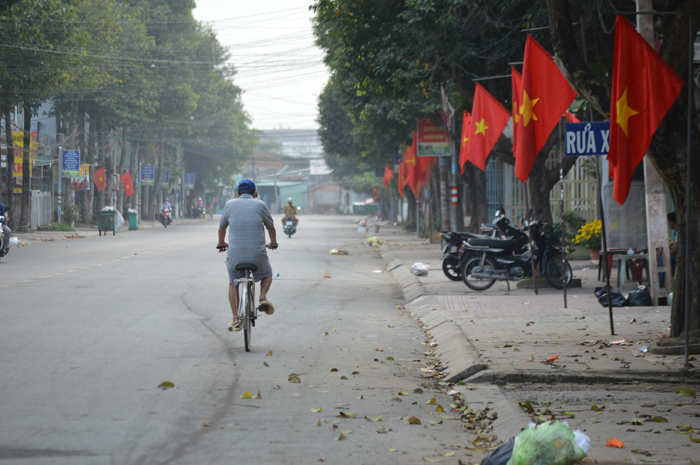 Lê Văn Phẩm sáng mùng 1 Tết.