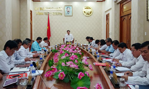 At the meeting. Photo: tiengiang.gov.vn