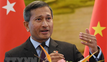 Ngoại trưởng Singapore Vivian Balakrishnan. Nguồn: AFP/TTXVN