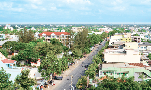 Đô thị Mỹ Tho ngày càng văn minh, hiện đại.                              										                                                                                                 Ảnh: P.A